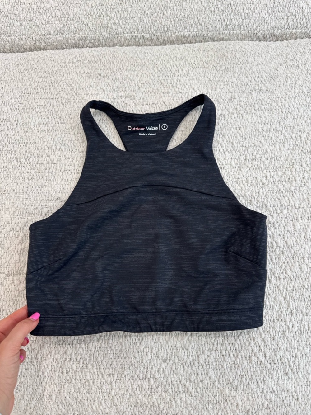 Outdoor Voices Gray Athletic Sports Bra